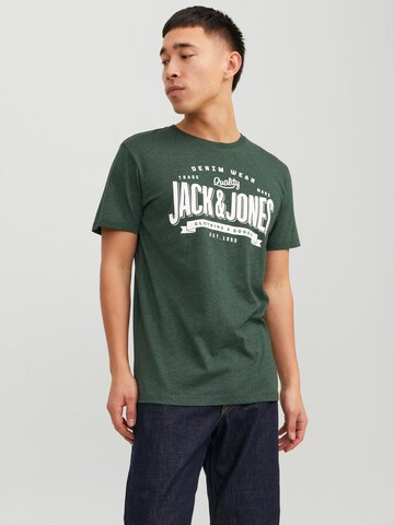 Maglietta di JACK & JONES in verde: frontale