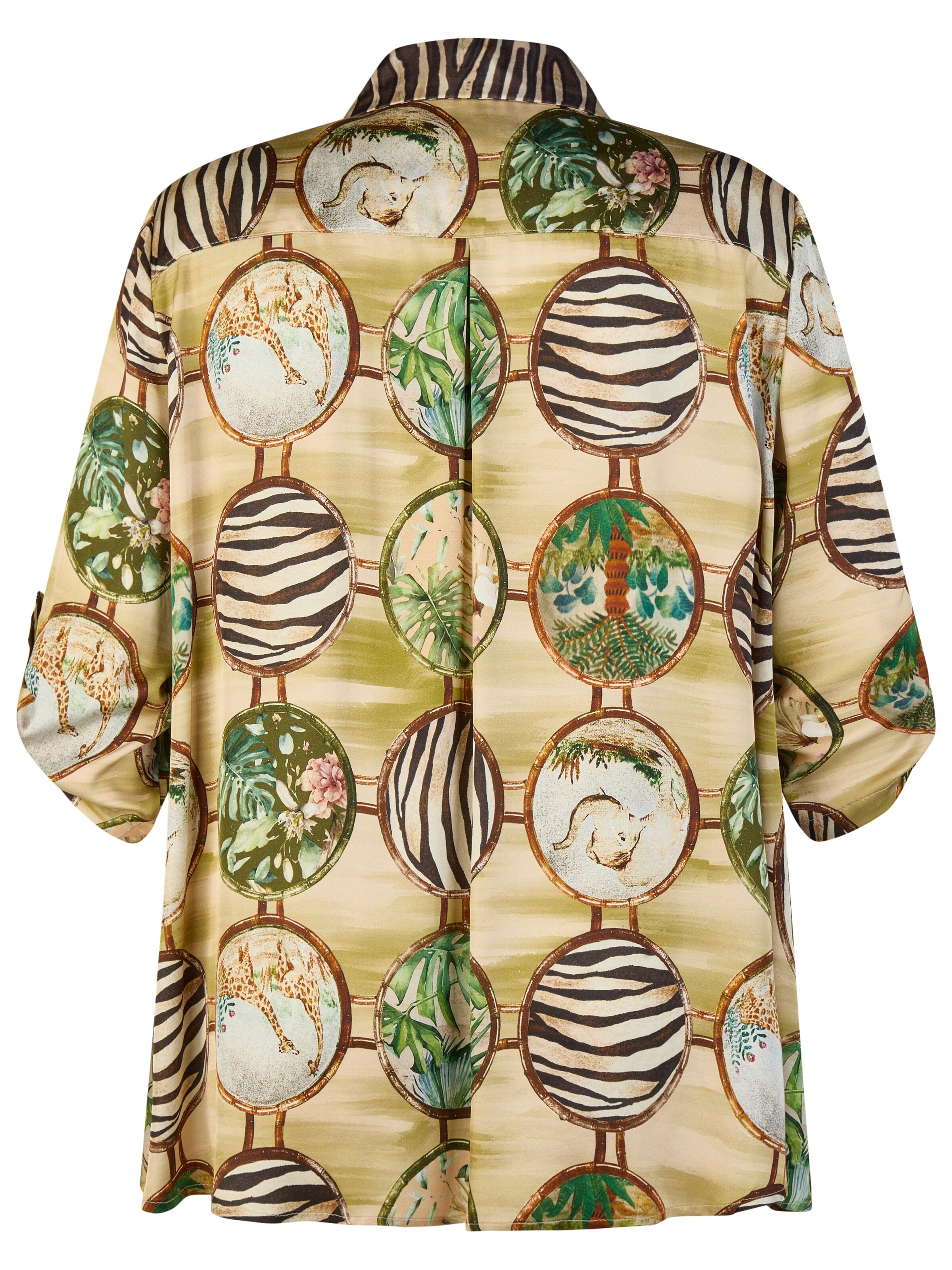 MONA LISA Bluse 'Safari' in Grün