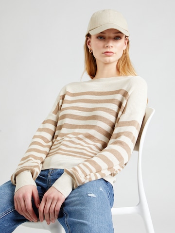 VERO MODA Sweter 'NEW LEXSUN' w kolorze beżowy