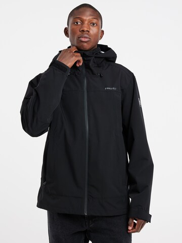 PROTEST Winter Jacket 'PRTGATEWOOD' in Black: front