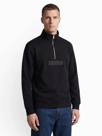 NAPAPIJRI - Sudadera en negro: frente