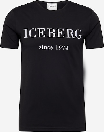 Maglietta di ICEBERG in nero: frontale