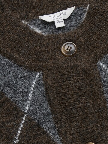 Cellbes of Sweden Gebreid vest in Bruin