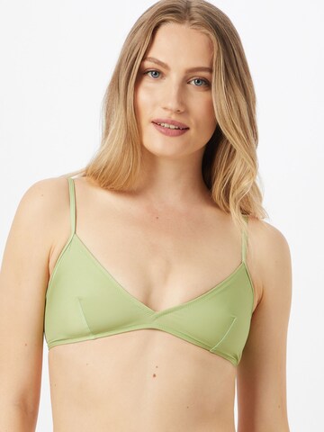 Samsøe Samsøe Triangle Bikini Top 'Malou' in Green: front