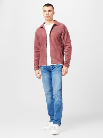 Coupe regular Veste en polaire fonctionnelle COLUMBIA en rouge