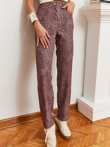 Bianco Lucci Regular Jeans i brun: framsida