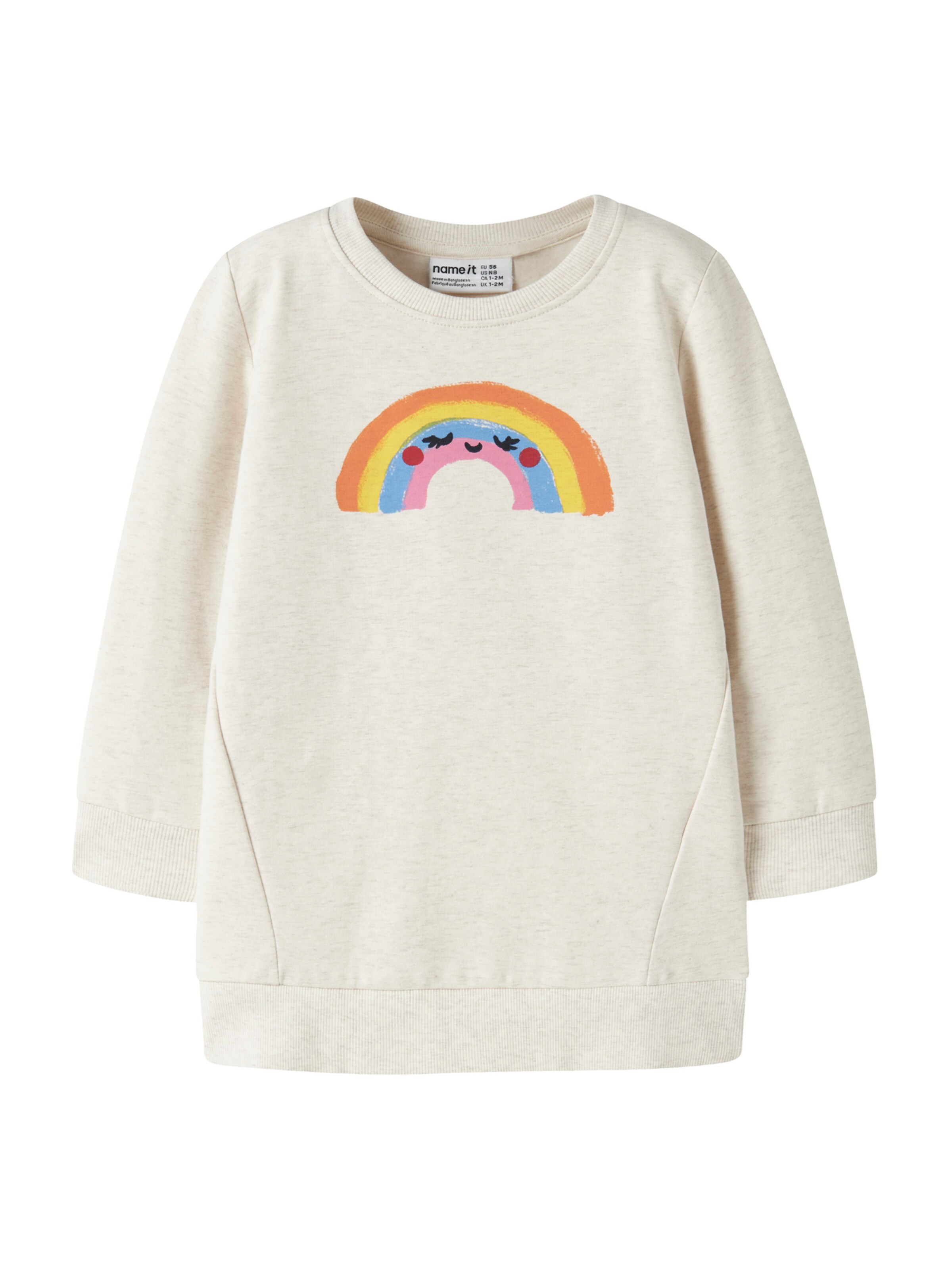 Felpa 'NMFLAUGE' di NAME IT in beige: frontale