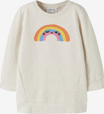 Felpa 'NMFLAUGE' di NAME IT in beige: frontale