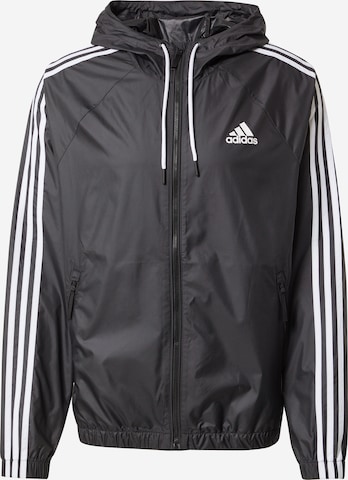 ADIDAS SPORTSWEAR Athletic Jacket in Black: front