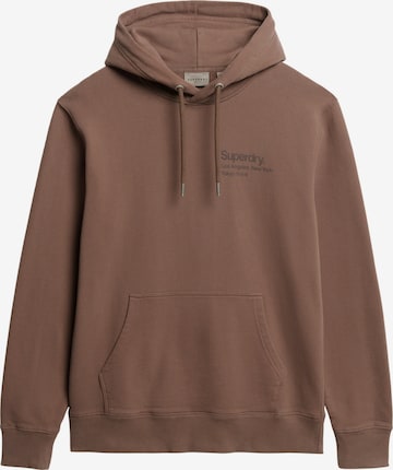 Superdry & Co Суичър в кафяво: отпред