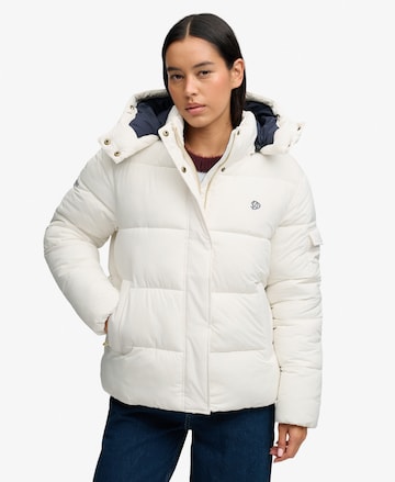 Superdry & Co Winterjas in Wit: voorkant