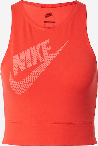 Nike SportswearTop - crvena boja: prednji dio