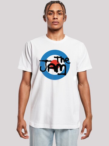 F4NT4STIC Shirt 'The Jam Band' in Wit: voorkant