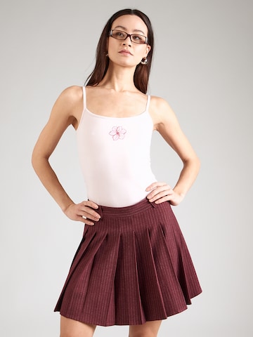 HOLLISTER Топ в Ярко-розовый: спереди