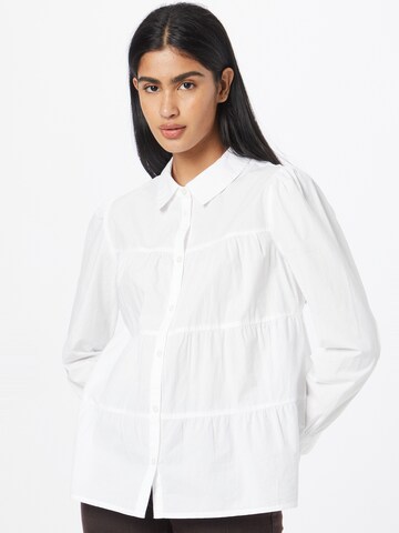 Cream Blus 'Malinka' i vit: framsida