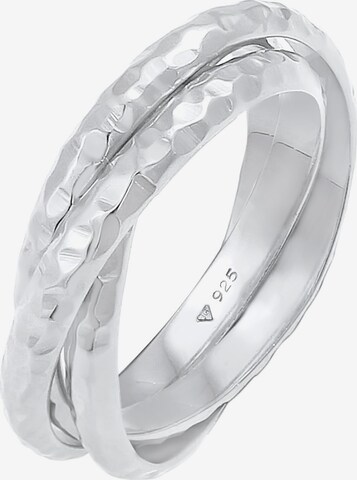 ELLI Ring 'Wickelring' in Silver: front