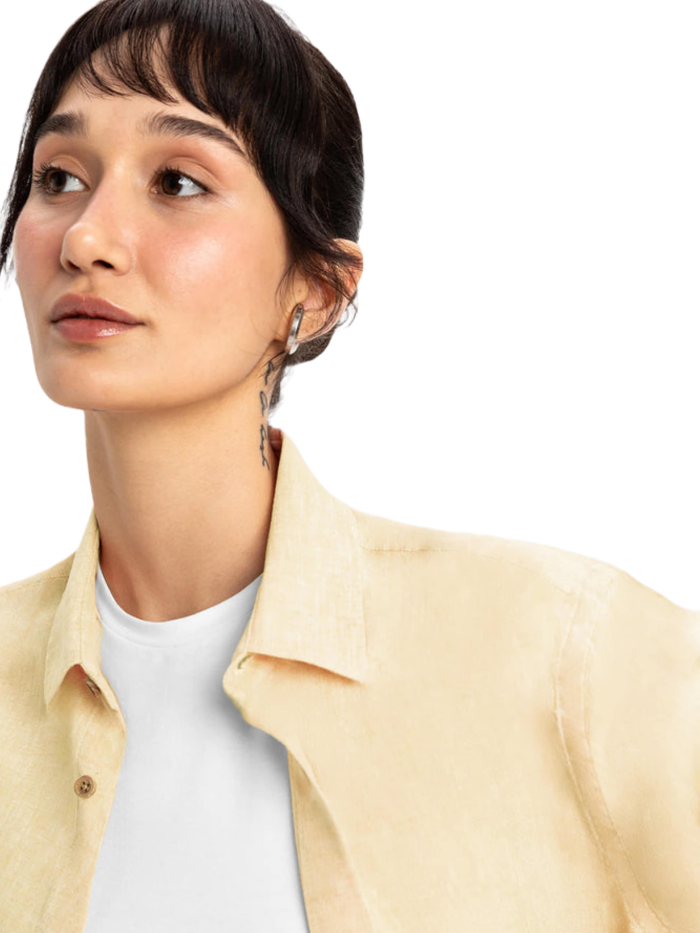 UNIQVIBE Blouse in Geel