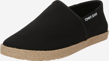 Tommy Jeans - Espadrilles 'STREET' em preto: frente