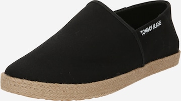 Tommy Jeans Espadrilles 'STREET' in Zwart: voorkant