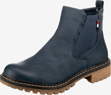 ambellis Chelsea Boots in Blue: front