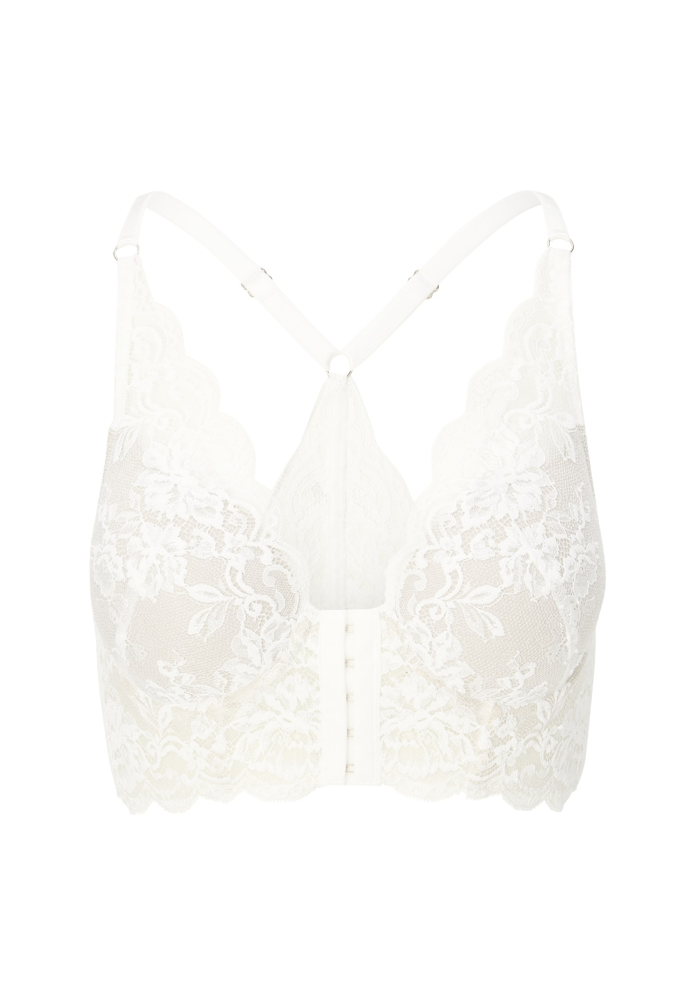 LingaDore Bralette Bra in White: front
