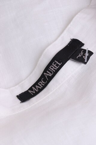 MARC AUREL Leinen-Bluse L in Weiß