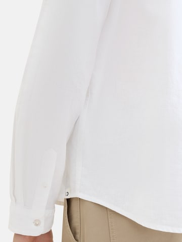 TOM TAILOR DENIM Regular fit Button Up Shirt in White