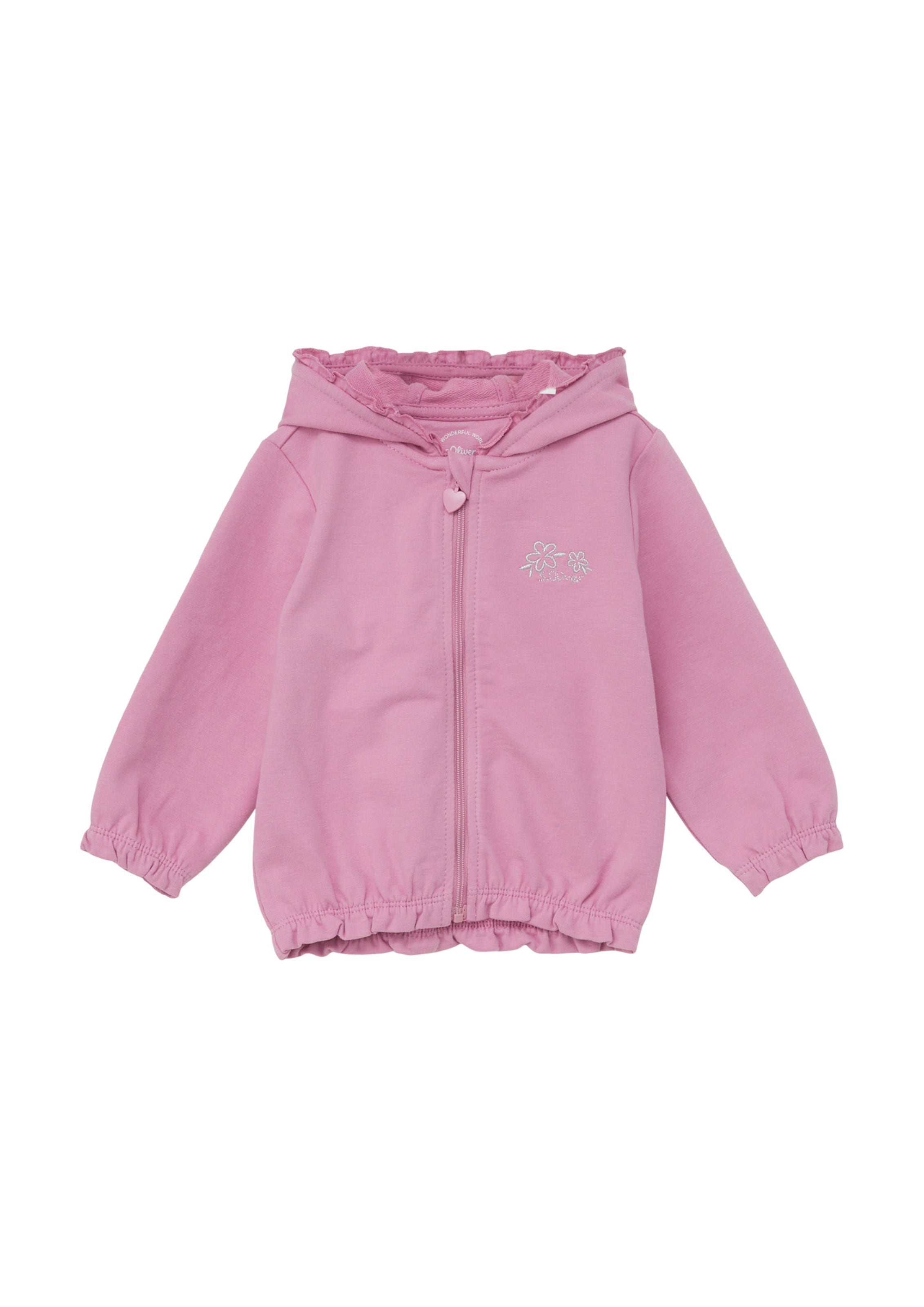 s.Oliver Sweatjacke in Pink: Vorderseite