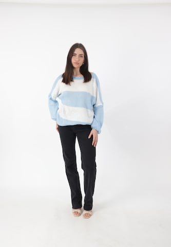 Elara Pullover in Blau: Vorderseite