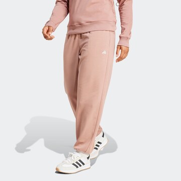 ADIDAS SPORTSWEAR Tapered Sportnadrágok 'Essentials' - rózsaszín: elől