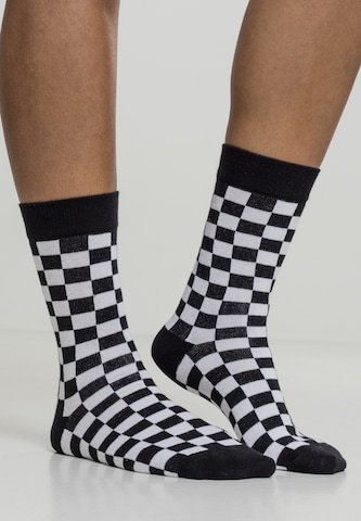 Urban Classics Ponožky 'Checker' – černá: přední strana
