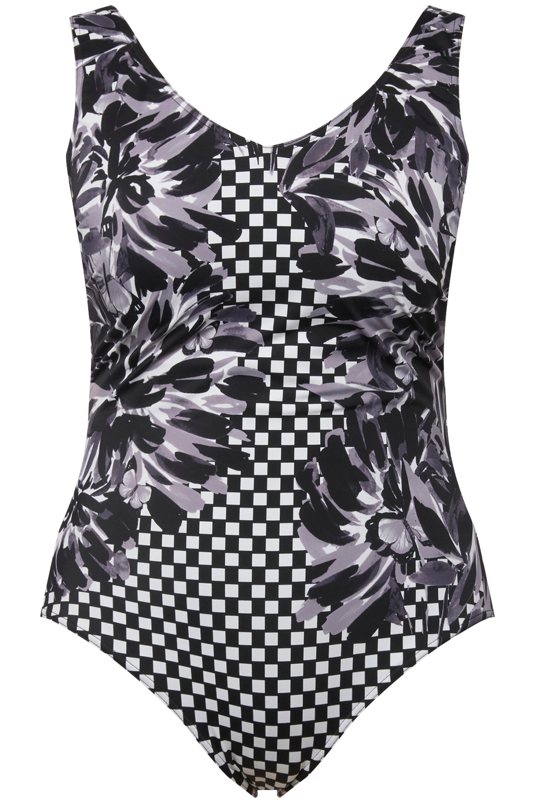 Bustier Maillot de bain Ulla Popken en noir : devant