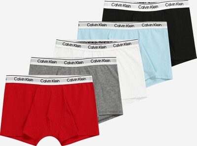 Calvin Klein Underwear Долни гащи в светлосиньо / сиво / червено / черно / бяло, Преглед на продукта