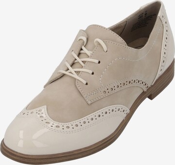 JANA Lace-Up Shoes in Beige: front