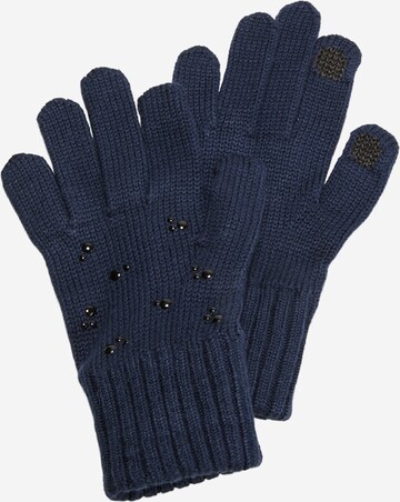 s.Oliver Gloves in Blue: front