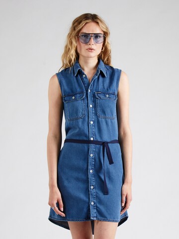 G-Star RAW Blousejurk in Blauw: voorkant