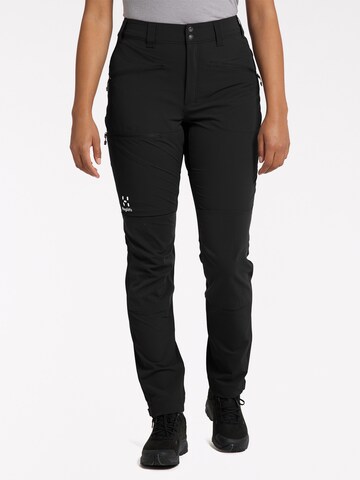 Haglöfs Regular Outdoor Pants 'Mid Standard' in Black: front
