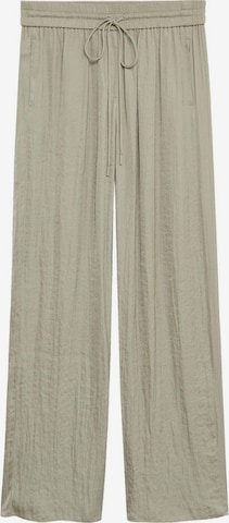 MANGO Wide leg Broek in Groen: voorkant