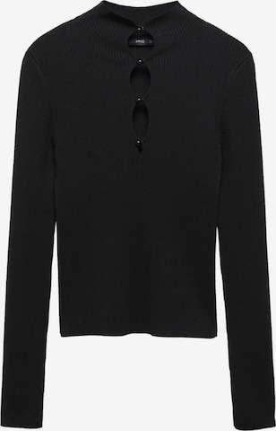 MANGO Sweater in Black: front