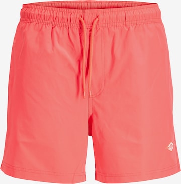Jack & Jones Plus Badeshorts in Orange: Vorderseite