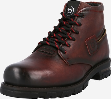 bugatti Lace-Up Boots 'Scipio' in Red: front