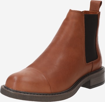 Ca'Shott Chelsea Boots 'STINA' i brun: forside
