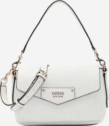 Sac bandoulière 'BRENTON' GUESS en blanc : devant