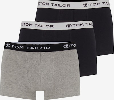 TOM TAILOR Bokserishortsit värissä antrasiitti / meleerattu harmaa / musta / valkoinen, Tuotenäkymä