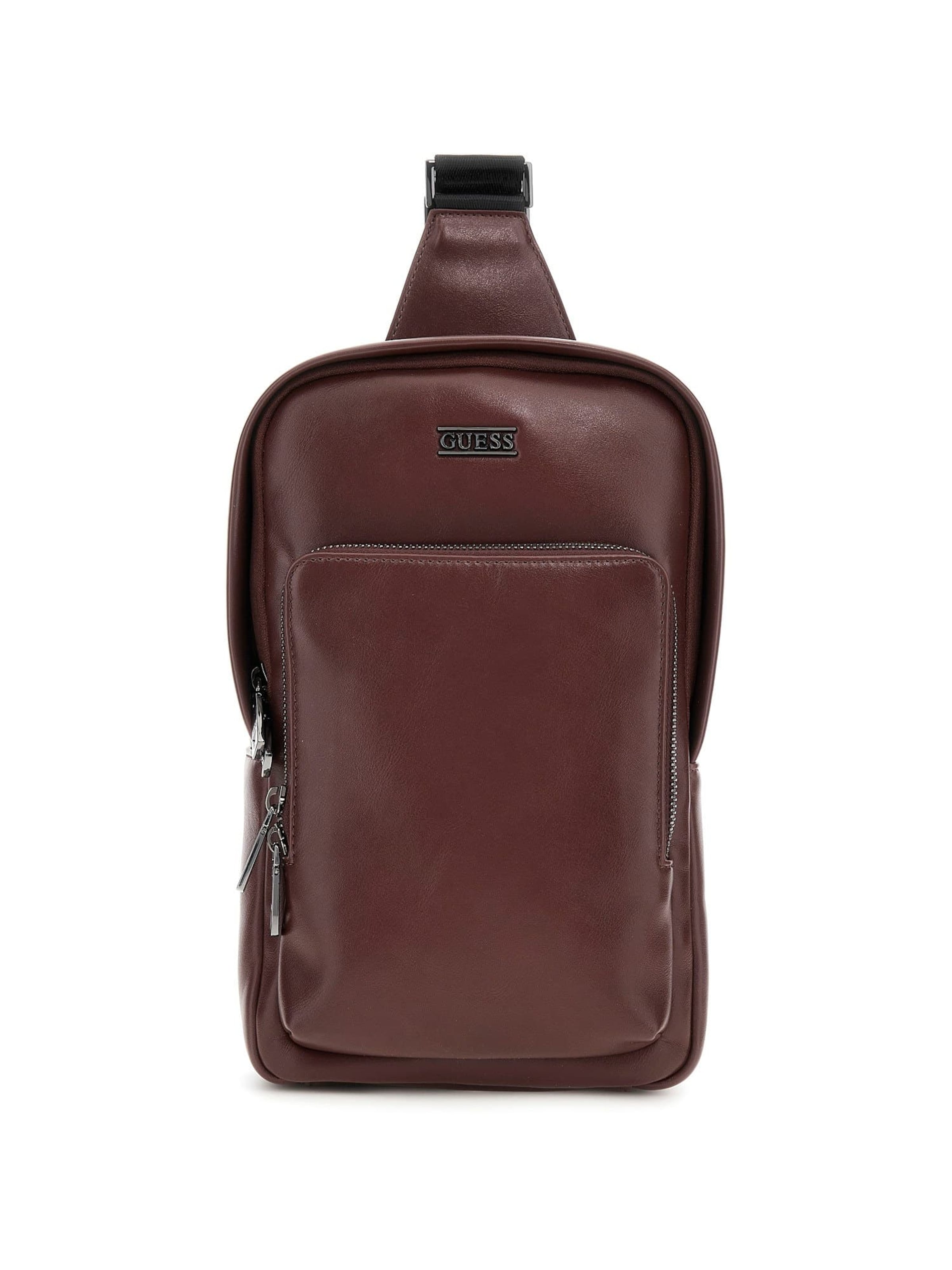 GUESS Crossbody bag 'Boston' in Brown: front