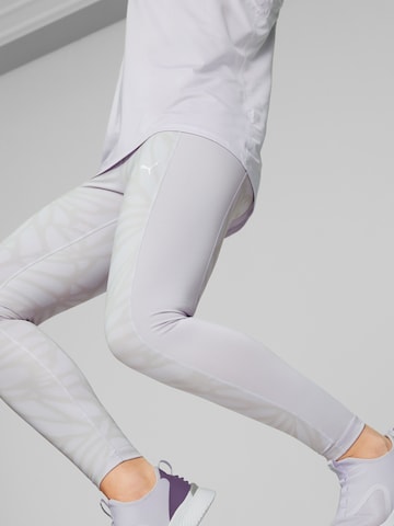 PUMA Skinny Športne hlače | vijolična barva: sprednja stran