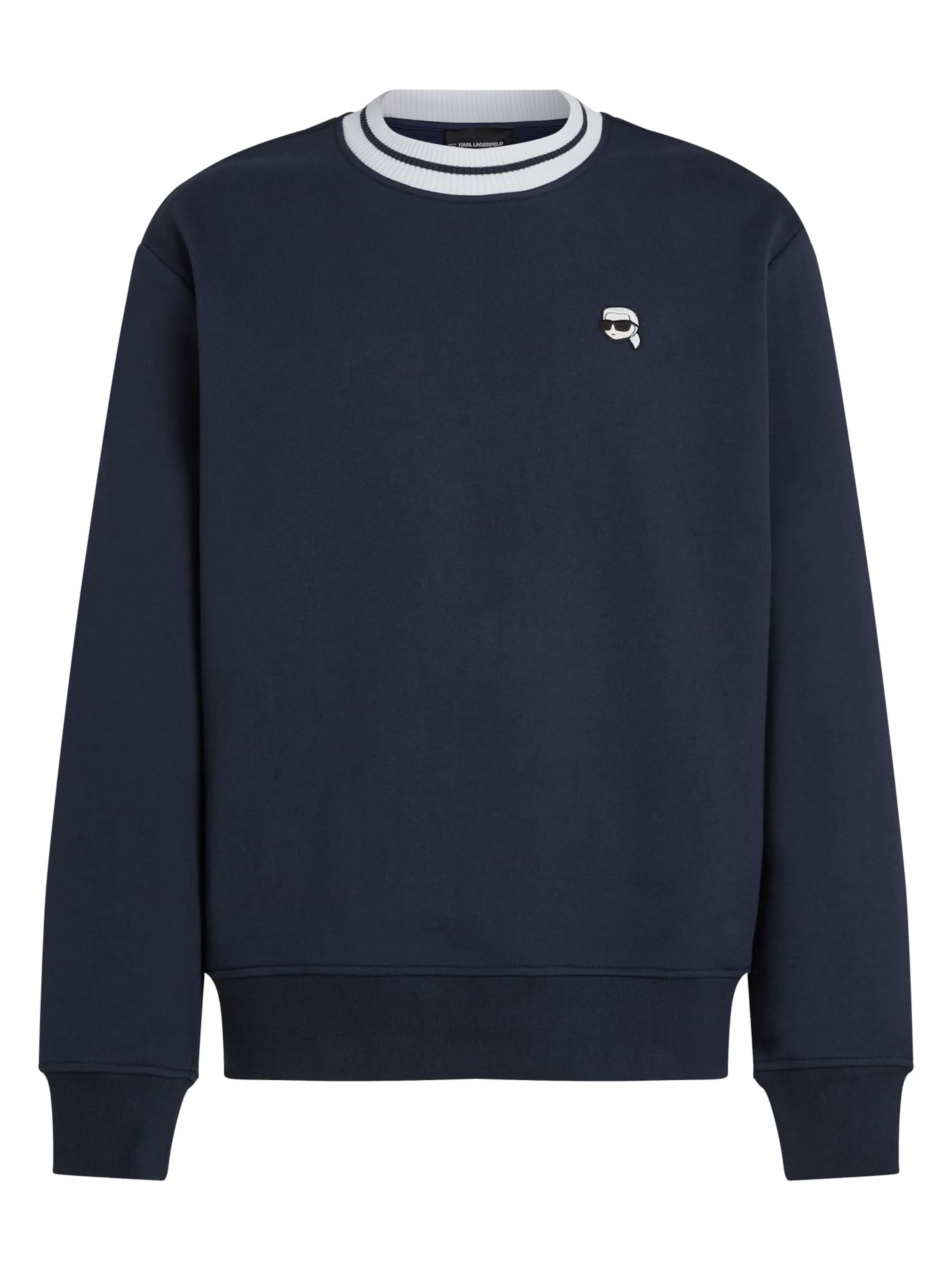 Felpa 'Ikon' di Karl Lagerfeld in blu: frontale