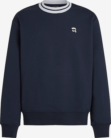 Karl Lagerfeld Sweatshirt 'Ikon' in Blauw: voorkant