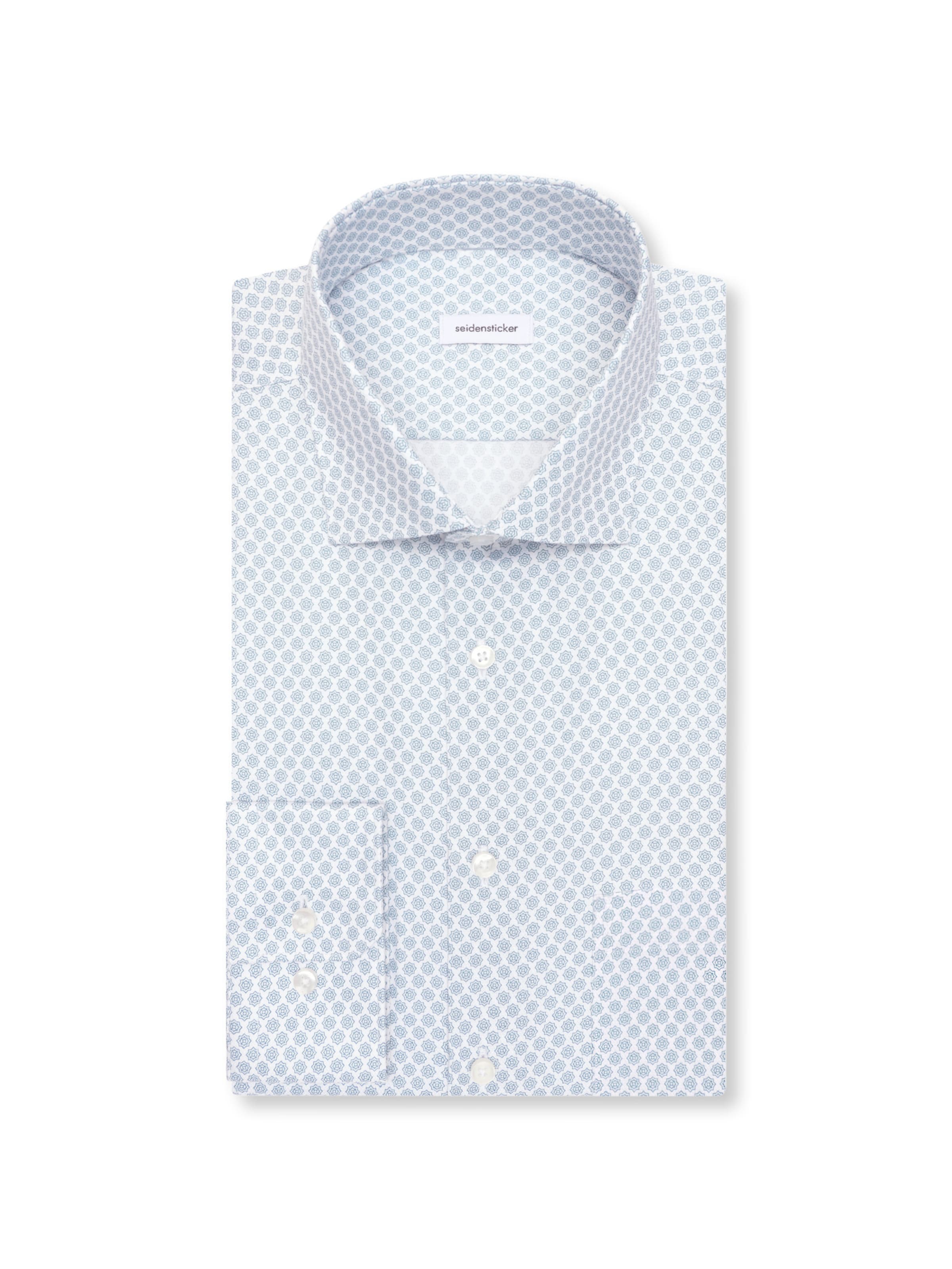 SEIDENSTICKER Regular fit Zakelijk overhemd ' Schwarze Rose ' in Blauw