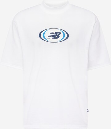 new balance T-shirt i vit: framsida